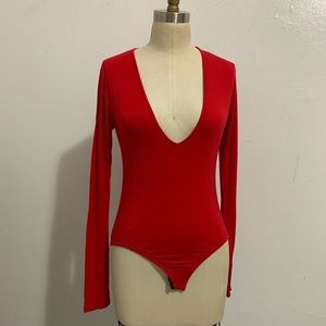 Red Poly Bodysuit